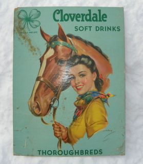 Cloverdale Soft Drinks Thoroughbreds Sign