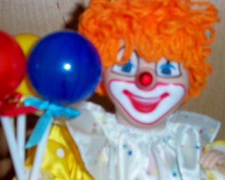 Telco Animated Motion ette Bozo Clown Birthday Musical Doll