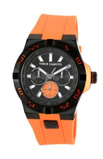 Vince Camuto Silicone Strap Watch, 43mm