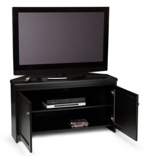 Convenience Concepts 44 LCD TV Black Wood Corner Stand
