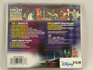 Disney High School Musical CD The Concert Soundtrack