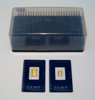Pamp Suisse Storage Box for Large Carded Bars 1 Gram to 1 oz Gold