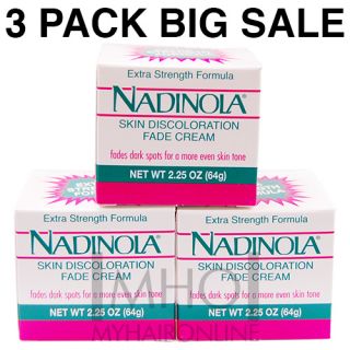 Nadinola Skin Discoloration Fade Cream Extra Strength Formula 2 25 oz