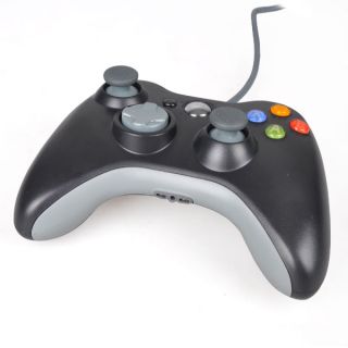 So Q^^Black Wired USB GamePad Controller F.Microsoft Xbox 360&Slim PC