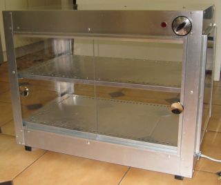 NEW COMMERCIAL HEATED FOOD PIZZA EMPANADA PASTRIES WARMER DISPLAY