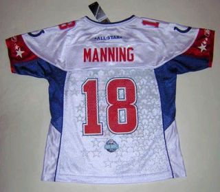 RBK INDIANAPOLIS COLTS PEYTON MANNING WOMENS PRO BOWL JERSEY L