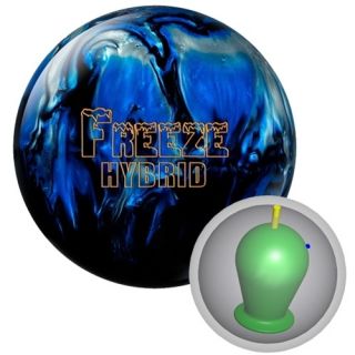 15 Columbia 300 Freeze Hybrid Bowling Ball Black Blue Silver