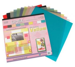 Color Assortment Value Vellum Paper 12 x 12 40 Sheets —