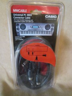 CASIO brand MIDI Connector Cable, Universal, MMCABLE, keyboard to