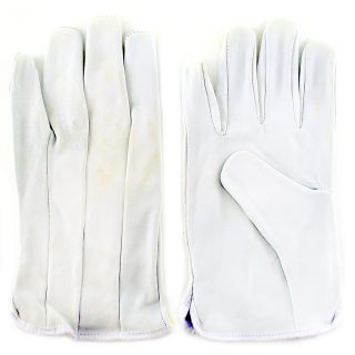 Pair Top Grain Goathide Leather Glove Driving Work MD