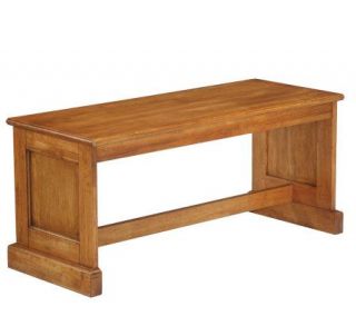 Home Styles Distressed Oak Finish Dining Bench —