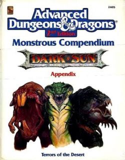 Dark Sun Monstrous Compendium Appendix SEALED MC12 2405 Ad D Monster