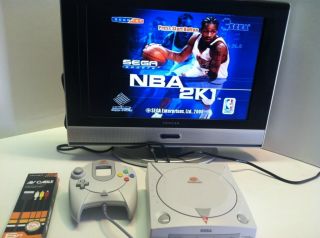 Sega Dreamcast White Console NTSC 100 TESTED and Cleaned COMPLETE