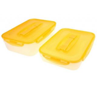 Lock & Lock Set of 2 9 x 13 Storage Containers —