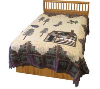 Donna Sharp Handquilted Northwoods Twin Quilt   H185114