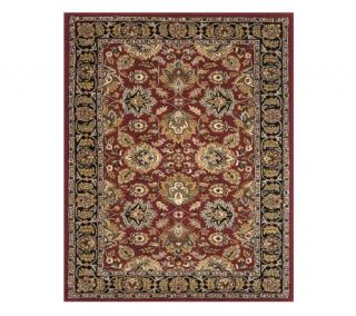Allover Persian Wool Pile Rug 8 x 11  Red/Black