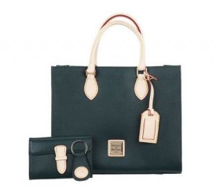 Dooney & Bourke Leather Janine Satchel w/Accessories   A224227