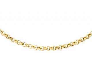 11 Rolo Link Ankle Bracelet 14K Yellow Gold, 1.99 grams —