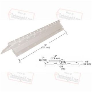  Clear Acrylic Continuous Hinge 12" Long