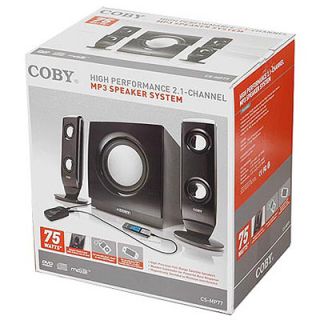 Coby Electronics High Performance 2 1 Channel  Speaker System