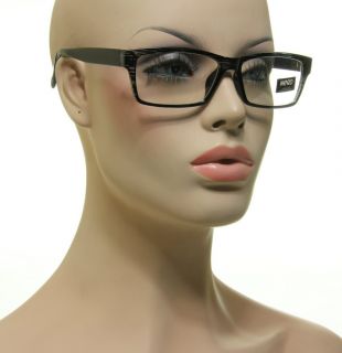 Cool Fashion Nerd Glasses Rectangle Black Clear Frame Lens Eyeglasses