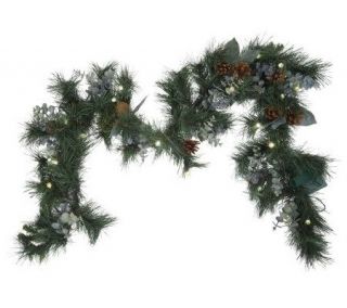 BethlehemLights BatteryOperated 6 Eucalyptus Garland with Timer