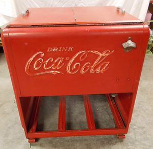 VTG Antique Coke Coca Cola Soda Chest Cooler WESTINGHOUSE 1939 Use or