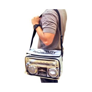 Silver Fydelity Le Boom Box Coolio Cooler Bag w Seakers