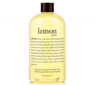 philosophy lemongrass 3 in 1 shower gel, 16 oz —