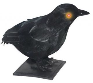 10 Realistic Crow with Light Up Eyes and Sound —