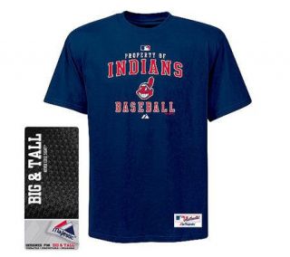 MLB Cleveland Indians Big AC Property Heavyweight T Shirt —