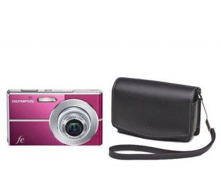 Olympus FE3010 12MP Magenta Digital Camera withCase —