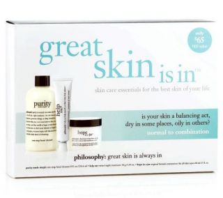 philosophy great skin is in   normal/combination —