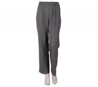 George Simonton Tweed Trouser with Comfort Waist and Side Zipper 