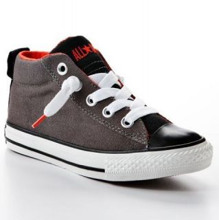 Converse Boys Chuck Taylor Athletic Causal Street Mid Charcoal 2 US 20