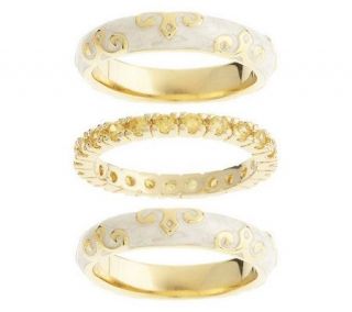 Lauren G Adams Moroccan Set of Three Stackable Rings —