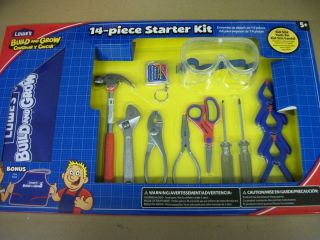 Build and Grow 14 PC Starter Kit Kid Size Tools
