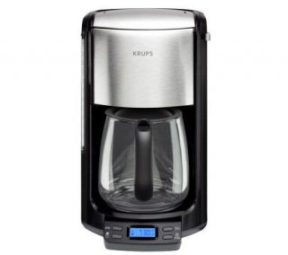Krups 12 Cup Glass Programmable Coffeemaker —