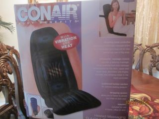 Conair Seat Chair Massager Vibration and Heat Heated For Back