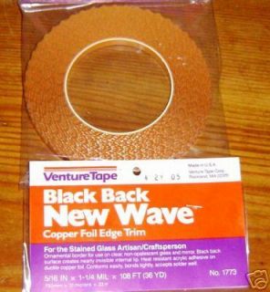 Scalloped Black Back Wavy Edge Copper Foil Tape