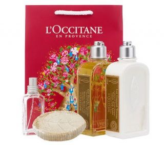 LOccitane Uplifting Verbena 4 piece Collection with Gift Bag