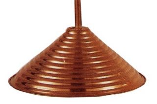 available an exquisite copper shade handcrafted by master coppersmith