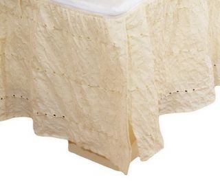 Zip A Ruffle Zip on/Zip off King Size Eyelet Bed Skirt —