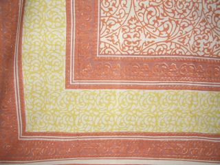 Persian Filigree Tablecloth 60 x 90 Beautiful Coral