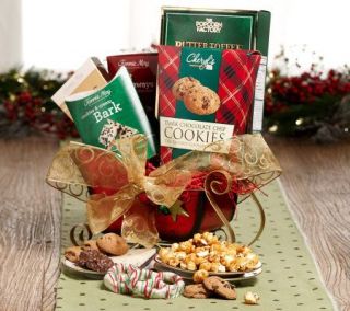 Holiday Sleigh 8 piece Gourmet Sweets Assortment by 1 800Baskets