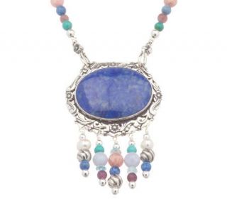 Sincerely Southwest Sterling Multi gemstone 18 Necklace —