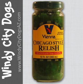  Relish for Chicago Style Hot Dogs Cart 12 oz Neon Condiments