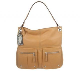 Tignanello Glove Leather Hobo Bag with Cargo Pockets —