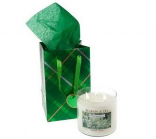   . Holiday Scented Triple Wick 25 oz. Candle with Gift Bag —