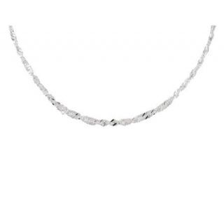 UltraFine Silver 18 Singapore Chain Necklace,6.0g —